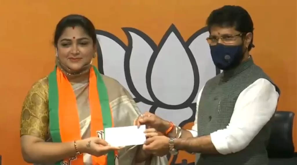 BJP's Khushbu Sundar Nominated As Member Of Women's Rights Body