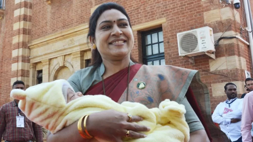 Maharashtra MLA Attends Budget Session With Her 4-Month-Old Son