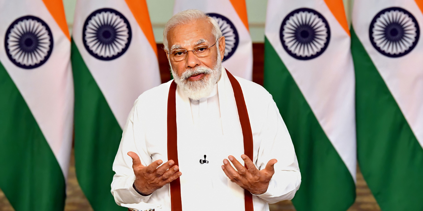 PM Narendra Modi at Rozgar Mela, Uttarakhand via video conferencing .