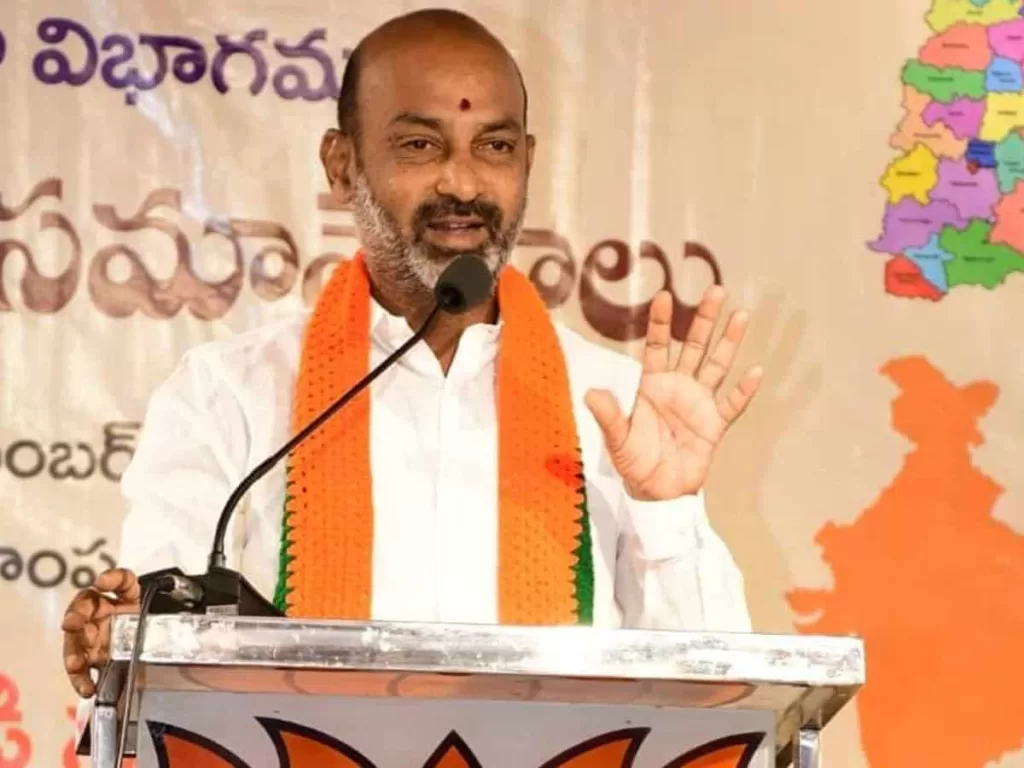 Police detain Telangana BJP chief Bandi Sanjay Kumar in the middle of night