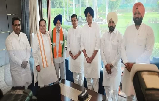 Former Punjab Assembly Speaker Charanjit Singh Atwal joins BJP