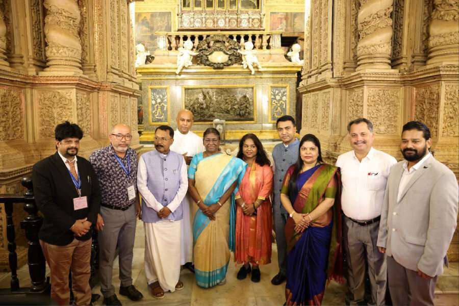 President Droupadi Murmu Visits Basilica Of Bom Jesus In Goa